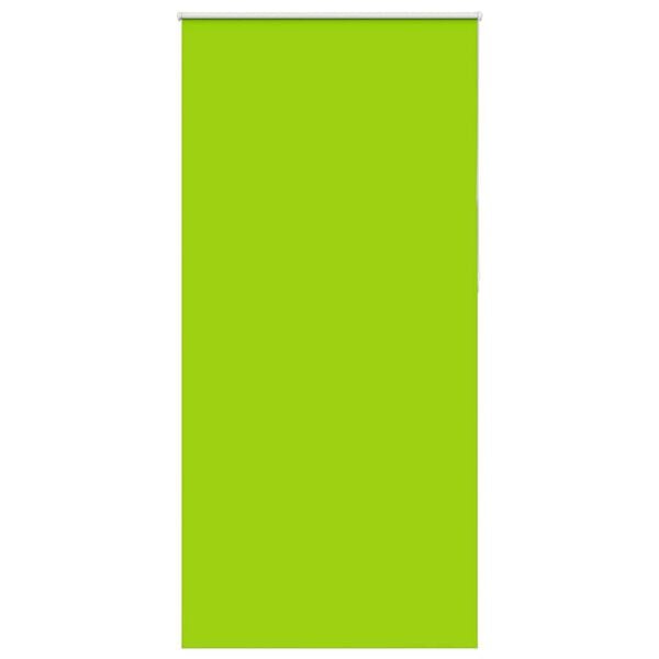 vidaXL Estor Enrollable Opaco hojas verde 100x210 cm Tela Ancho 95,7cm