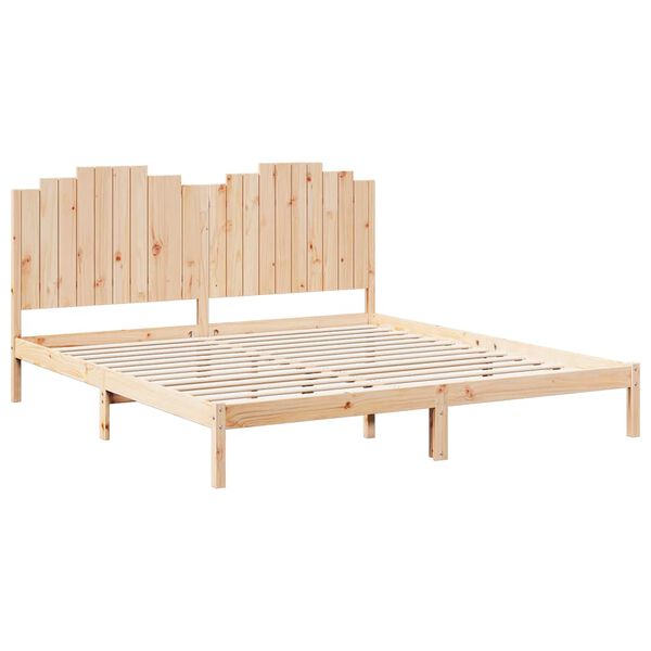 vidaXL Cama extralarga sin colchón madera maciza 200x220 cm