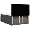 vidaXL Cama box spring con colch&oacute;n tela gris oscuro 140x190 cm