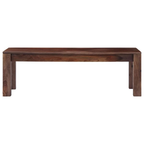 vidaXL Mesa de centro madera maciza gris 110x50x35 cm