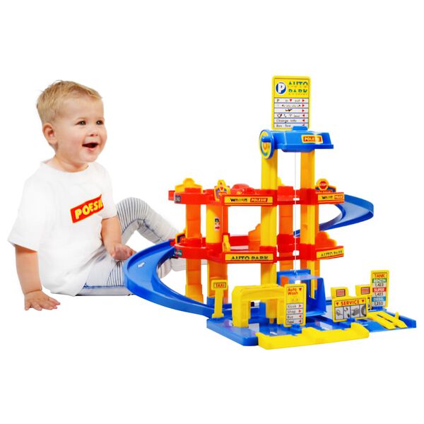 Polesie wader Parking de juguete con 3 pisos 5 piezas PP 59x59x51 cm