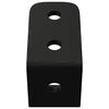 vidaXL Ganchos 2 pcs Negro M5 x 110 mm Hierro
