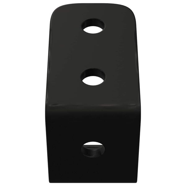 vidaXL Ganchos 2 pcs Negro M5 x 110 mm Hierro