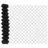 vidaXL Cerca de eslabones de cadena 10 x 1,4 m Acero Gris