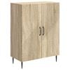 vidaXL Aparador Roble Sonoma 66 x 34,5 x 89,5 cm Madera de Ingenier&iacute;a