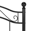 vidaXL Estructura de cama sin colch&oacute;n metal negro 100x200 cm