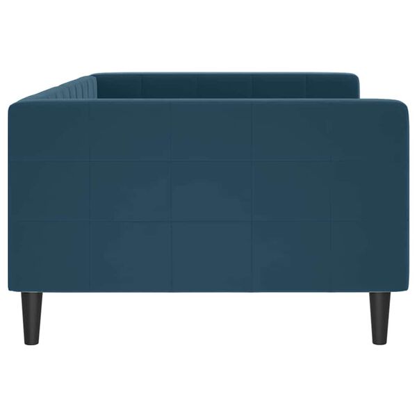 vidaXL Sof&aacute; cama sin colch&oacute;n terciopelo azul 100x200 cm