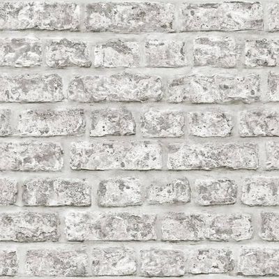 Topchic Papel de pared Brick Wall gris oscuro