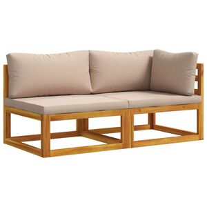 vidaXL Conjunto de sof&aacute;s modulares con cojines 2 uds. 2 plaza