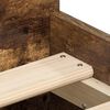 vidaXL Estructura de cama con cabecero piecero roble ahumado 100x200cm
