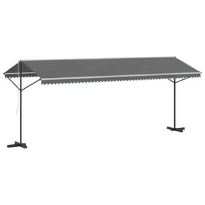 vidaXL Toldo independiente Gris 6 x 3 m Poli&eacute;ster
