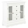 vidaXL Aparador de madera maciza de pino blanco 70x28x70 cm