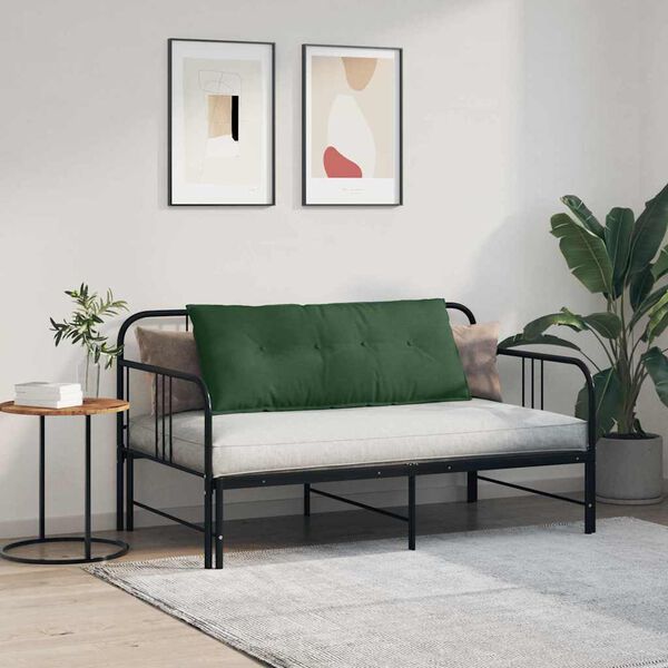 vidaXL Coj&iacute;n de Espalda Verde Selva 120 x 50 cm Tela de pana