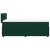 vidaXL Cama box spring con colch&oacute;n terciopelo verde oscuro 90x200 cm
