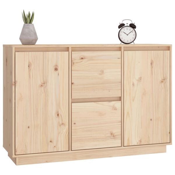 vidaXL Aparador madera maciza de pino 111x34x75 cm