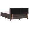 vidaXL Cama tipo Box Spring Marr&oacute;n Oscuro 200 x 160 cm tela