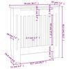 vidaXL Cubierta para radiador MDF gris 78 cm