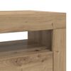 vidaXL Mueble de TV luces LED madera roble artisan 90x35x40 cm