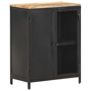 vidaXL Aparador de madera maciza de mango rugosa 60x35x78 cm