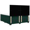 vidaXL Cama box spring con colch&oacute;n terciopelo verde oscuro 200x200 cm