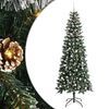 vidaXL &Aacute;rbol de Navidad artificial Verde 240 cm PVC, pl&aacute;stico y acero