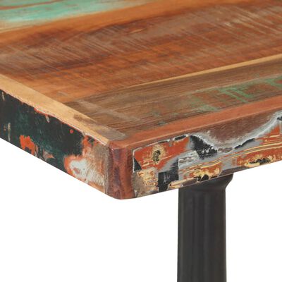 vidaXL Mesa de bistró de madera maciza reciclada 60x60x76 cm