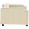 vidaXL Sof&aacute; cama sin colch&oacute;n tela crema 100x200 cm