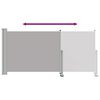 vidaXL Toldo lateral retr&aacute;ctil para patio 120x300 cm gris