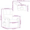 vidaXL Sill&oacute;n reclinable de masaje tela de microfibra marr&oacute;n