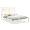vidaXL Estructura de cama madera maciza de pino blanca 120x200 cm