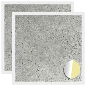 vidaXL Cubierta de Tornillo Autoadhesiva 2 uds. Gris Concreto