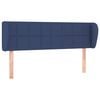 vidaXL Cabecero de tela azul 147x23x78/88 cm