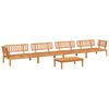 vidaXL Set de sof&aacute;s de palets de jard&iacute;n 5 pzas madera maciza de acacia
