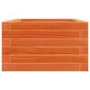 vidaXL Jardinera de madera maciza pino marrón cera 70x40x23 cm