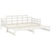 vidaXL Sof&aacute; cama extra&iacute;ble sin colch&oacute;n blanco 2x(90x190) cm