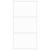 vidaXL Puerta corredera vidrio templado y aluminio blanca 102,5x205 cm