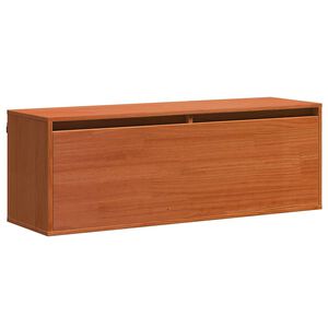 vidaXL Armario de Pared con estante Marr&oacute;n cera 100 x 30 x 35 cm