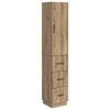 vidaXL Juego de armarios 2 uds. 33 x 34,5 x 87 cm Madera de ingenier&iacute;a