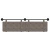 vidaXL Cabecera Colgante Gris 190 x 55 x 5 cm PU antiguo