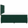vidaXL Cama box spring con colch&oacute;n terciopelo verde oscuro 140x190 cm