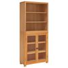 vidaXL Conjunto de Muebles de Almacenaje con estante 2 uds. Natural