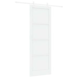 vidaXL Puerta Corredera Blanco 83 x 232 cm Madera de Pino Maciza