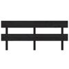 vidaXL Cabecero de cama madera maciza de pino negro 184x3x81 cm