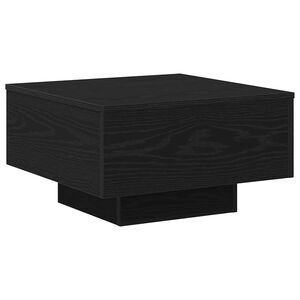 vidaXL Mesa de Caf&eacute; Roble Negro 55 x 55 x 31 cm