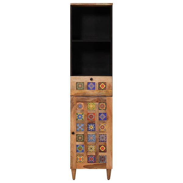 vidaXL Mueble de Cuarto de Ba&ntilde;o con caj&oacute;n Natural 38 x 33 x 160 cm