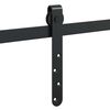 vidaXL Kit de puerta corredera de armario acero carbono 91 cm