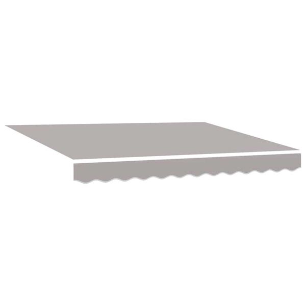 vidaXL Toldo Manual Gris claro 3 x 2,5 m Poliester y metal
