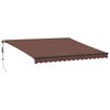 vidaXL Toldo retr&aacute;ctil autom&aacute;tico marr&oacute;n 400x350 cm