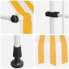 vidaXL Toldo manual retr&aacute;ctil 200 cm naranja y blanco a rayas
