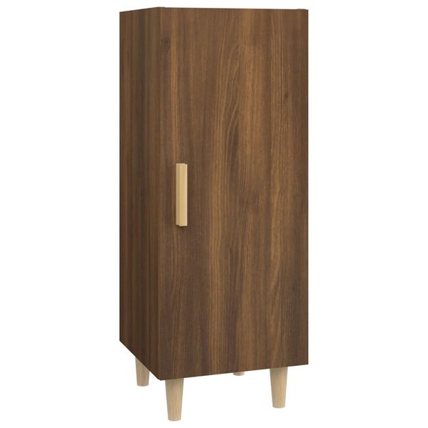 vidaXL Aparador madera contrachapada marrón roble 34,5x34x90 cm